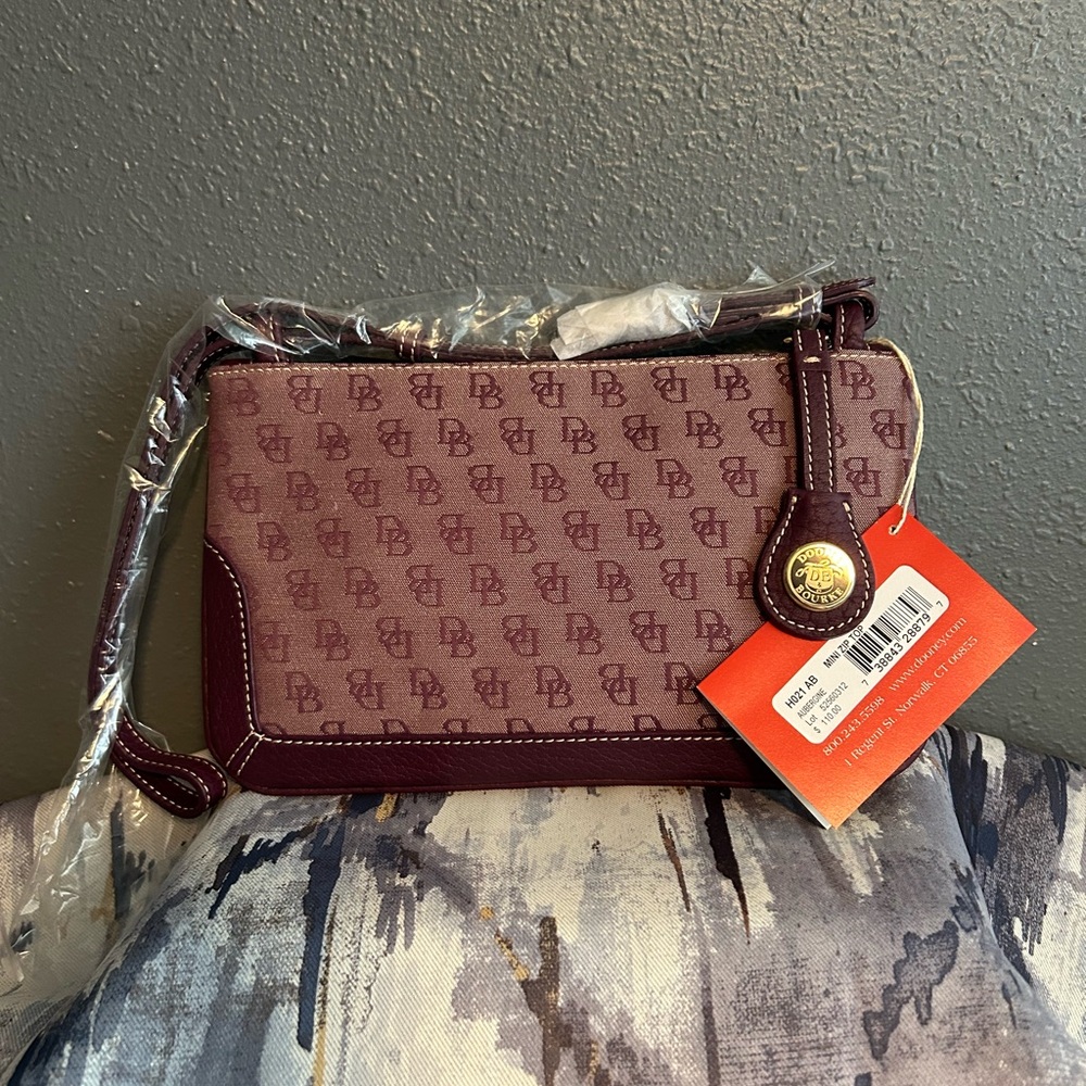 Dooney & Bourke Aubergine Monogram Clutch